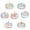 A002- Color B, variant on Halloween Window Decorations 12X9 Inch Static Cling Stained Acrylic Window Film Removable No Adhesive Rainbow Prism Window Sticker for Haunted House Party 1 Pack