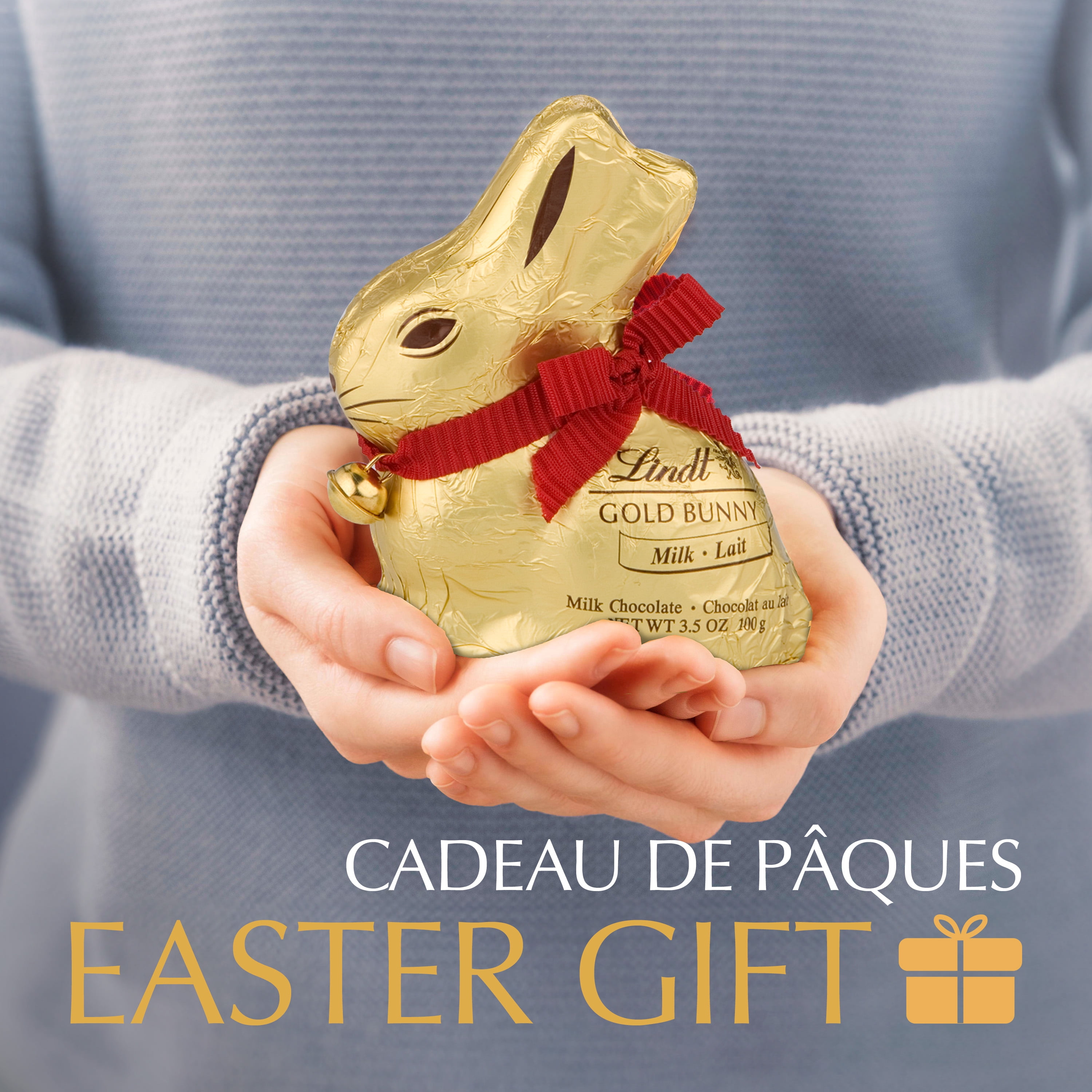 Lapin de Pâques en chocolat au lait GOLD BUNNY de Lindt–100 g