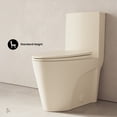 thumbnail image 4 of St. Tropez One-Piece 12" Rough-in 1.1/1.6 GPF Dual Flush Elongated ADA Toilet in Matte Bisque, 4 of 10