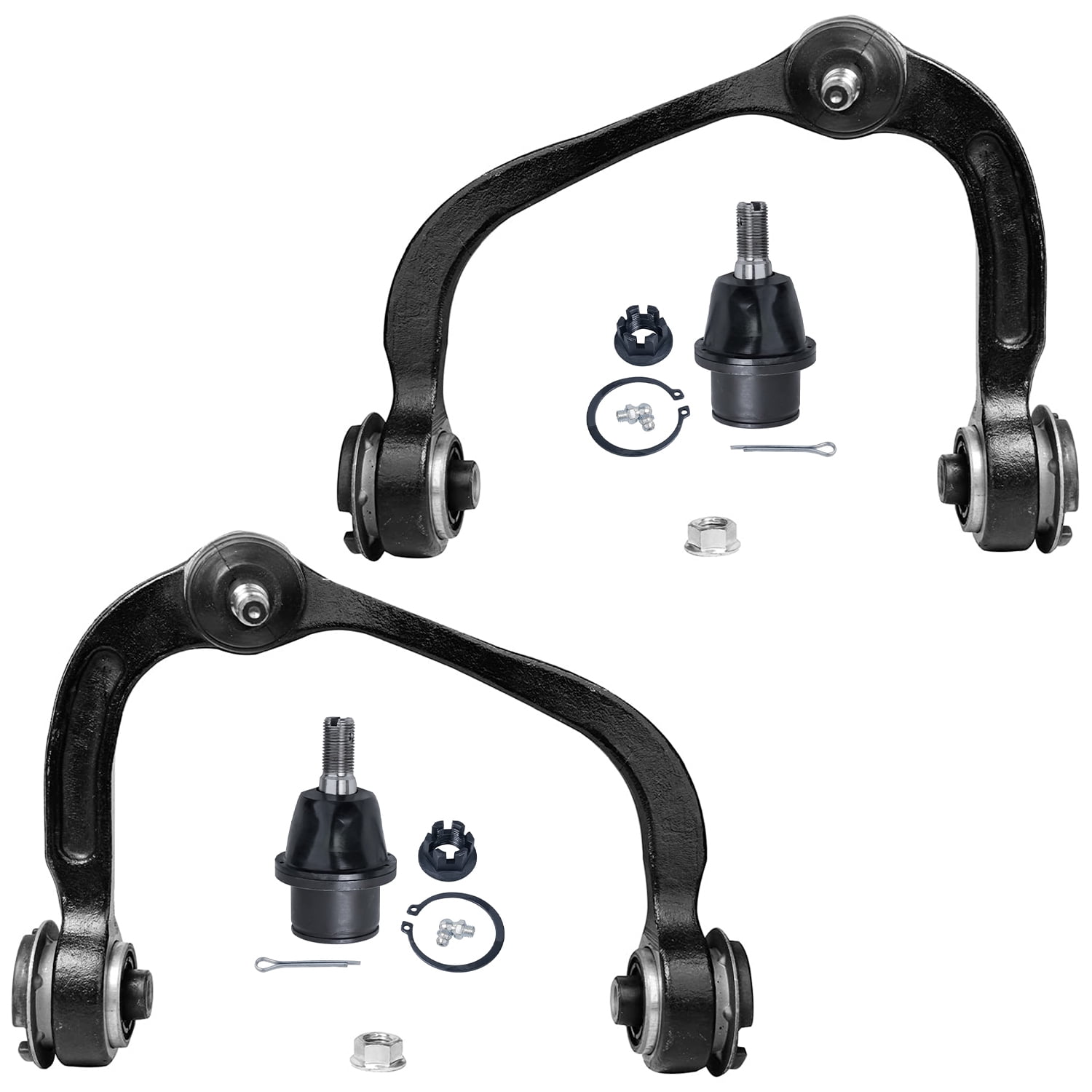 Detroit Axle - Front 12pc Suspension Kit 2WD 2004-2005 Ford F-150, 2 Upper Control Arms 2 Lower Ball Joints 2 Sway Bars 4 Outer Inner Tie Rods 2 Boots Replacement