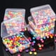 thumbnail image 4 of Bewildely Cajas de almacenamiento de cuentas cuadradas, transparentes, duraderas, de pequeño volumen, organizadores de cajas de plástico transparente DIY Almacenamiento y organización del hogar Bewildely HA059926-00, 4 of 6