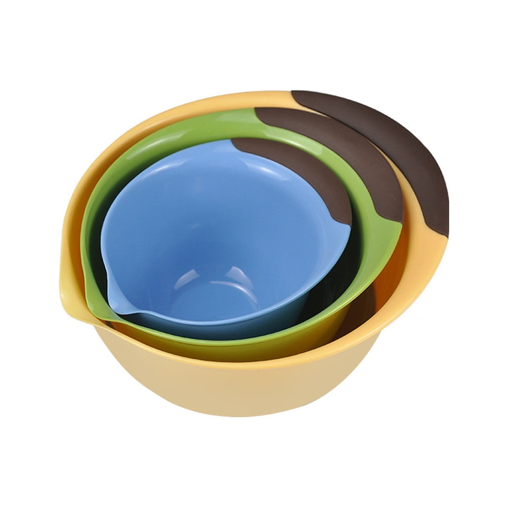 Akoyovwerve Plastic Mixing Bowls Reusable Plastic Bowls Washable Bpa