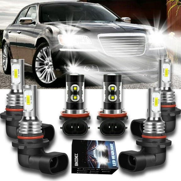 For Mitsubishi Lancer 2008-2017 LED Headlight High Low Beam   Fog Light Bulbs Kit