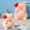 thumbnail image 4 of Kainuan Pig Plush Doll Stuffed Doll Toy Angel Pig Plush Toy Super Soft Stuffed Animal Doll Pillow Lovely Pink Piggy with Wings Hold Heart Balloon Plushie-L, 4 of 8