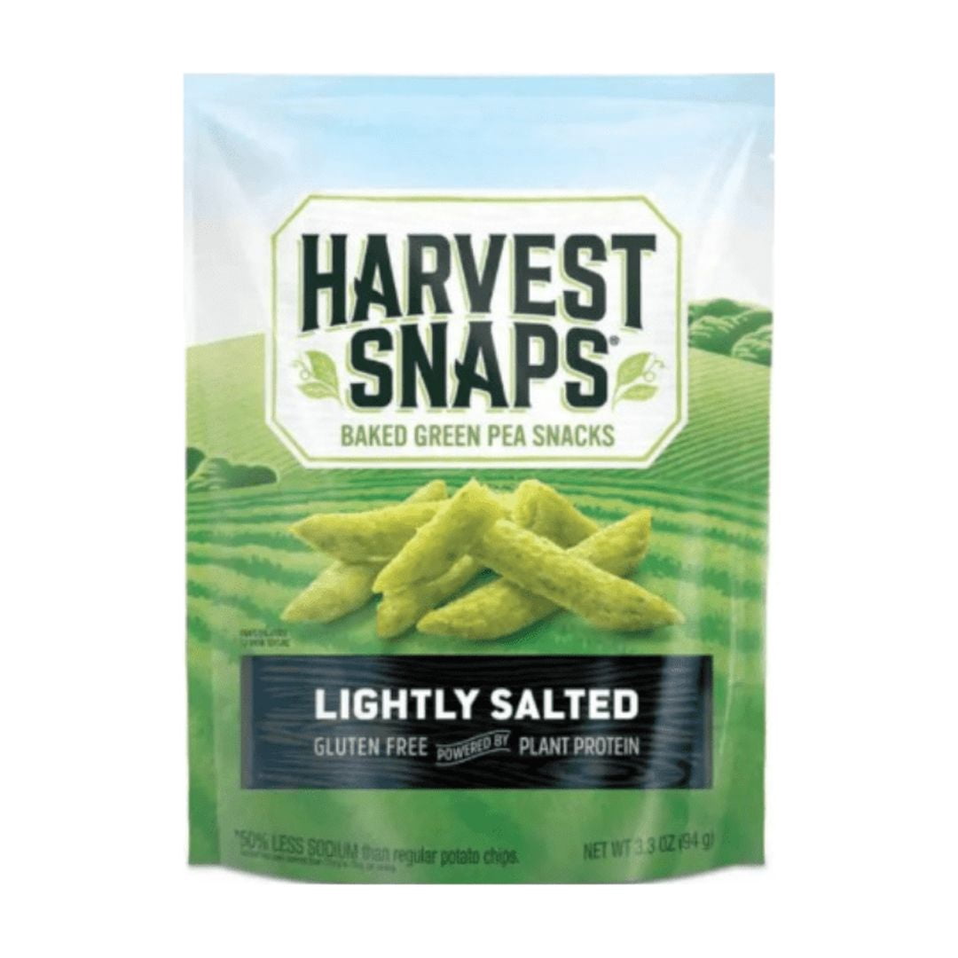 Harvest Snaps Veggie Chips Multipack – Black Pepper & Lightly Salted – 3.3 oz Bags – 2 Each Flavor – Gluten Free Baked Snacking Crisps – Plant Based Crunchy Snack – 4 Count