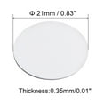 thumbnail image 5 of Uxcell Self-adhesive Screw Hole Covers Caps Dustproof Sticker White Color 3Pcs, 5 of 6