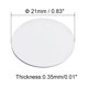 thumbnail image 5 of Uxcell 0.83" Tapas Adhesivas para Agujeros de Tornillos de Plástico Texturizado para Muebles de Madera 3 Hojas Blancas, 5 of 6