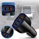 thumbnail image 2 of Cargador One Three Phone Mobile 3.5A 3.0 QC Carga rápida Cargador para coche con 3 puertos USB Interfaz integrada Transmisor FM para coche, 2 of 8