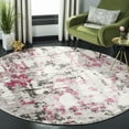 thumbnail image 2 of SAFAVIEH Skyler Langston Distressed Area Rug, Grey/Pink, 8' x 8' Round, 2 of 10
