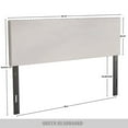 thumbnail image 5 of Castle Place Upholstered Nailhead Trim Velvet Headboard, Beige, Full, 5 of 7