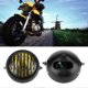 thumbnail image 4 of Grille de protection universelle pour phare avant de moto, coque noire rétro, lentille jaune, 4 of 4