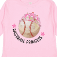 thumbnail image 4 of Inktastic Baseball Princess- Tiara Girls Long Sleeve Toddler T-Shirt, 4 of 5