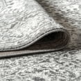 thumbnail image 5 of JONATHAN Y MODERN PERSIAN Vintage Medallion Area Rug, 5'Round, Light Gray, 5 of 8