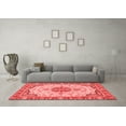 thumbnail image 3 of Ahgly Company Machine Washable Indoor Rectangle Abstract Red Modern Area Rugs, 7' x 10', 3 of 4