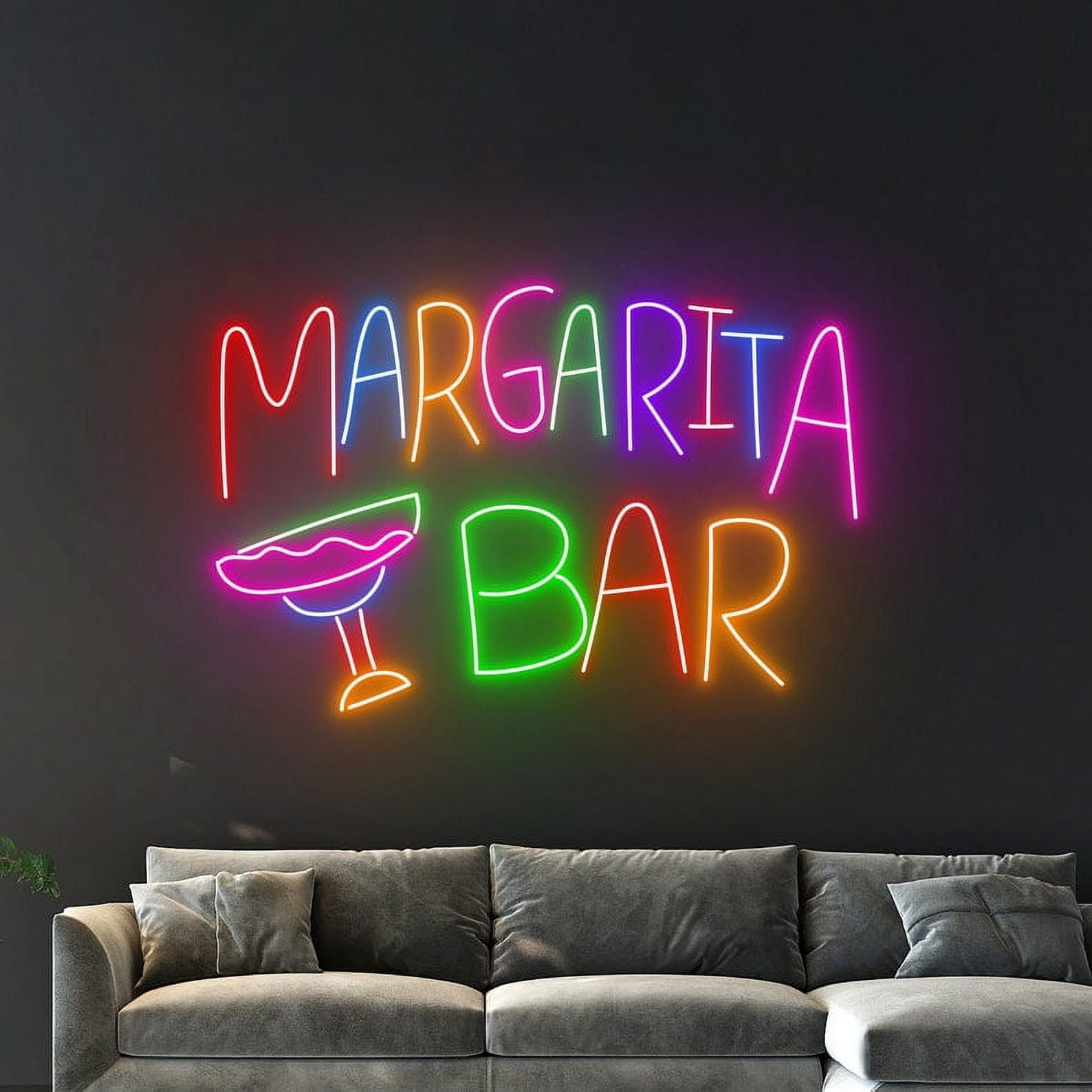 Handmadetneonsign Margarita Neon Sign, Margarita LED Light, Cocktail Neon Light, Drinking Alcohol