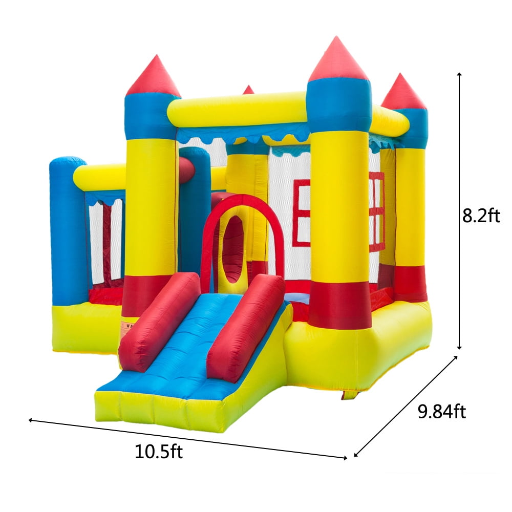 Kepooman Inflatable Bounce Slide House Jumper, Inflatable Play Castle for Kids Outdoor Party Kepooman Inflatable Bounce Slide House Jumper, Inflatable Play Castle for Kids Outdoor Party