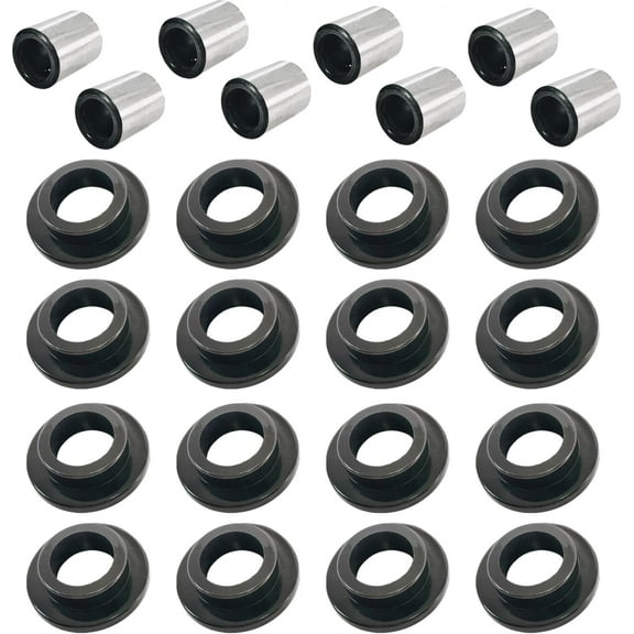 Absorber Shock Bushing & Bearing Sleeve Kit Replacement for Arctic Cat 250 300 375 400 500 650 700 Bearcat 454 OEM# 0604-310 0403-028, Front and Rear Shock Busing Kit for ATV