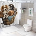 thumbnail image 5 of COMIO Waterproof Shower Curtain with Unique Design - Multiple Sizes Available White, 5 of 5