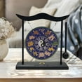 thumbnail image 6 of Gong Ornament Mini Chinese Gong with Stand, Feng Shui Gong Brass Desktop Gong Mini Wind Chimes Asian Gong Bells for Tabletop, Home Decoration Style F, 6 of 8