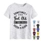 thumbnail image 2 of Blusa informal de cuello redondo para mujer: elegante y con estilo, mangas cortas, estampado gris grafito y negro, 2 of 4