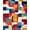 Yellow, Pattern 1, variant on ODIKA 4'x6' Contemporary Art Dynamic Orange Abstract Washable Area Rug Stain Resistant, Low Pile, Easy Care for Dorm Room, Small Living