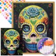 thumbnail image 1 of Pintura de diamante 5D DIY Wdftyju esqueleto AB parcial 45x55cm, 1 of 9
