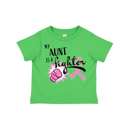

Inktastic My Aunt is a Fighter- Breast Cancer Awareness Gift Toddler Boy or Toddler Girl T-Shirt