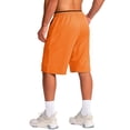 thumbnail image 5 of WULMLEO Men's Athletic Shorts with Pockets 11" Long Basketball Bottoms Lightweight Quick Dry Gym Workout Shorts for Training Saffron S, 5 of 7