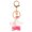 Wine Red, variant on Peach Star Keychain Liquid Quicksand Acrylic Pendant Charm for Keys and Bags Unique Decorative Accessory Fashionable