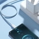 thumbnail image 2 of Cable GMobile tipo-C A USB, 1m, 18W, trenzado, blanco, 2 of 4