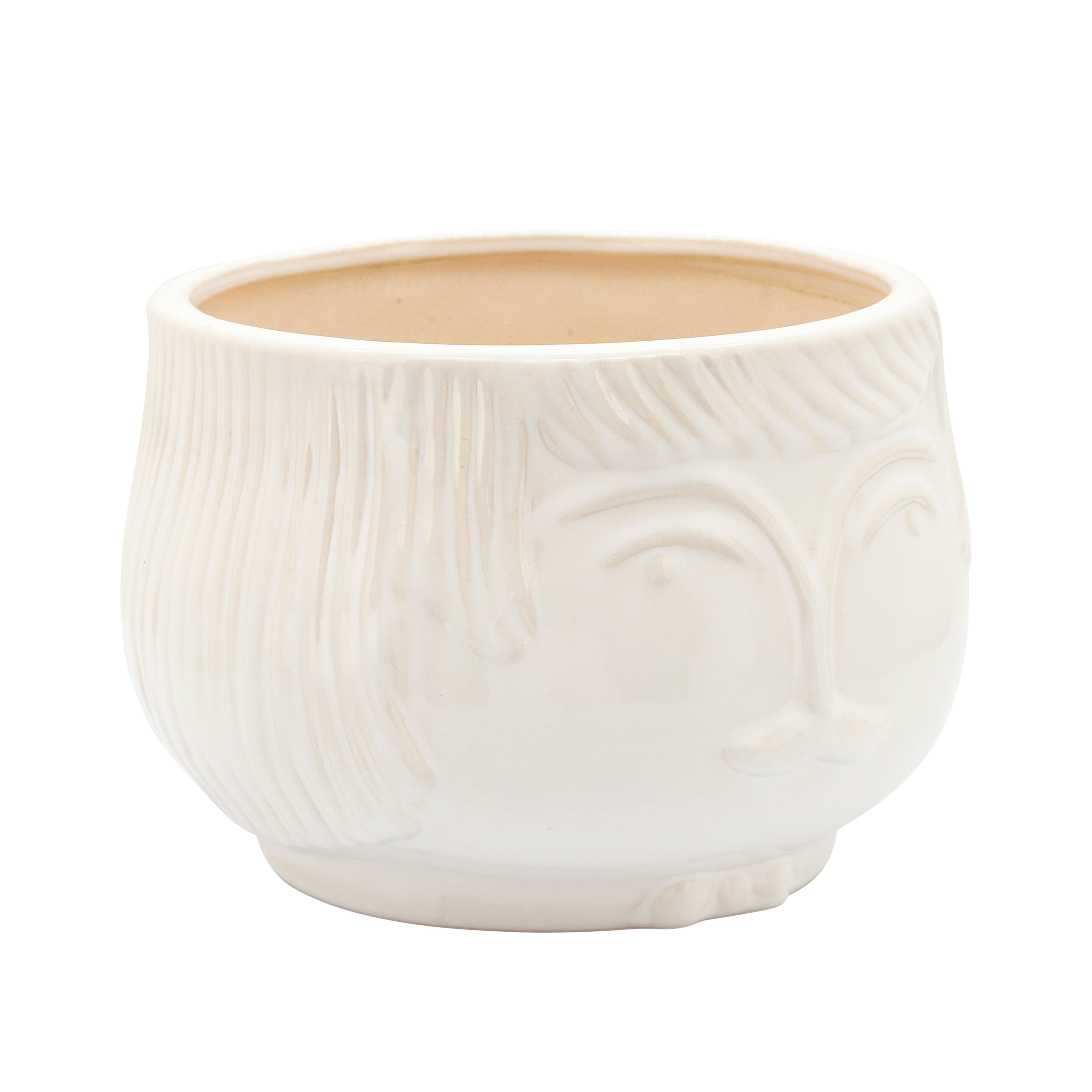 Sagebrook Home 7" Grandpa Planter, White