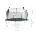 thumbnail image 3 of Skywalker Trampolines 15’ Round Trampoline with Enclosure – Green, 3 of 7
