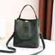 thumbnail image 1 of LHSHID Vintage Crocodile Pattern Bucket Bag Women PU Leather Shoulder Bag Big Capacity Handbag Luxury Crossbody Bag Advanced Lady Purse, 1 of 6