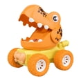 thumbnail image 1 of Coche de dinosaurio inercial Zulema Triceratops verde, 1 of 5