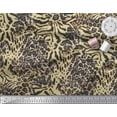 thumbnail image 2 of Soimoi Poly Georgette Fabric Leopard & Tiger Animal Skin Decor Fabric Printed Yard 52 Inch Wide, 2 of 3