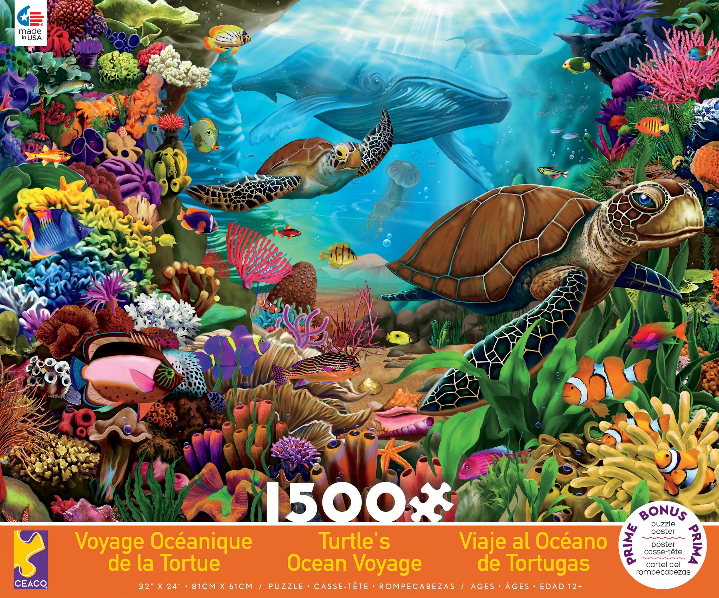 Ceaco 1500pc Turtles Ocean Voyage Puzzle