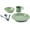 Sage, variant on PETGLE Cascadian Table Set I 6-Piece Camping, Backpacking Mess Kit, Plastic BPA Free, Plate, Bowl, Mug, Cup & Cutlery Set