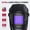 black, variant on ARCCAPTAIN Panoramic Auto Darkening Welding Helmet with 180° Side View, 4 Arc Sensors, 1/1/1/1 True Color, Wide Shade 4/5-9/9-17, Solar Powered for TIG MIG ARC & Cutting