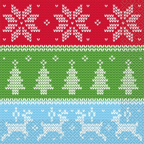 Ugly Sweater Christmas Paper Luncheon Napkins, 6.5 Inch, 16 Count ...