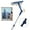 Blue, variant on 2-in-1 Window Washing Kit,46" Long Handle Professional Glass Washing Brush and Window Squeegee,Window Washing Equipment with Bendable Head for Indoor/Outdoor Window and Car Glass
