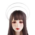 thumbnail image 4 of Simple Sweet Hair Accessories Women Students Washing Face Hairband Crown Headbands Three Layered Hair Hoop Base, 4 of 9