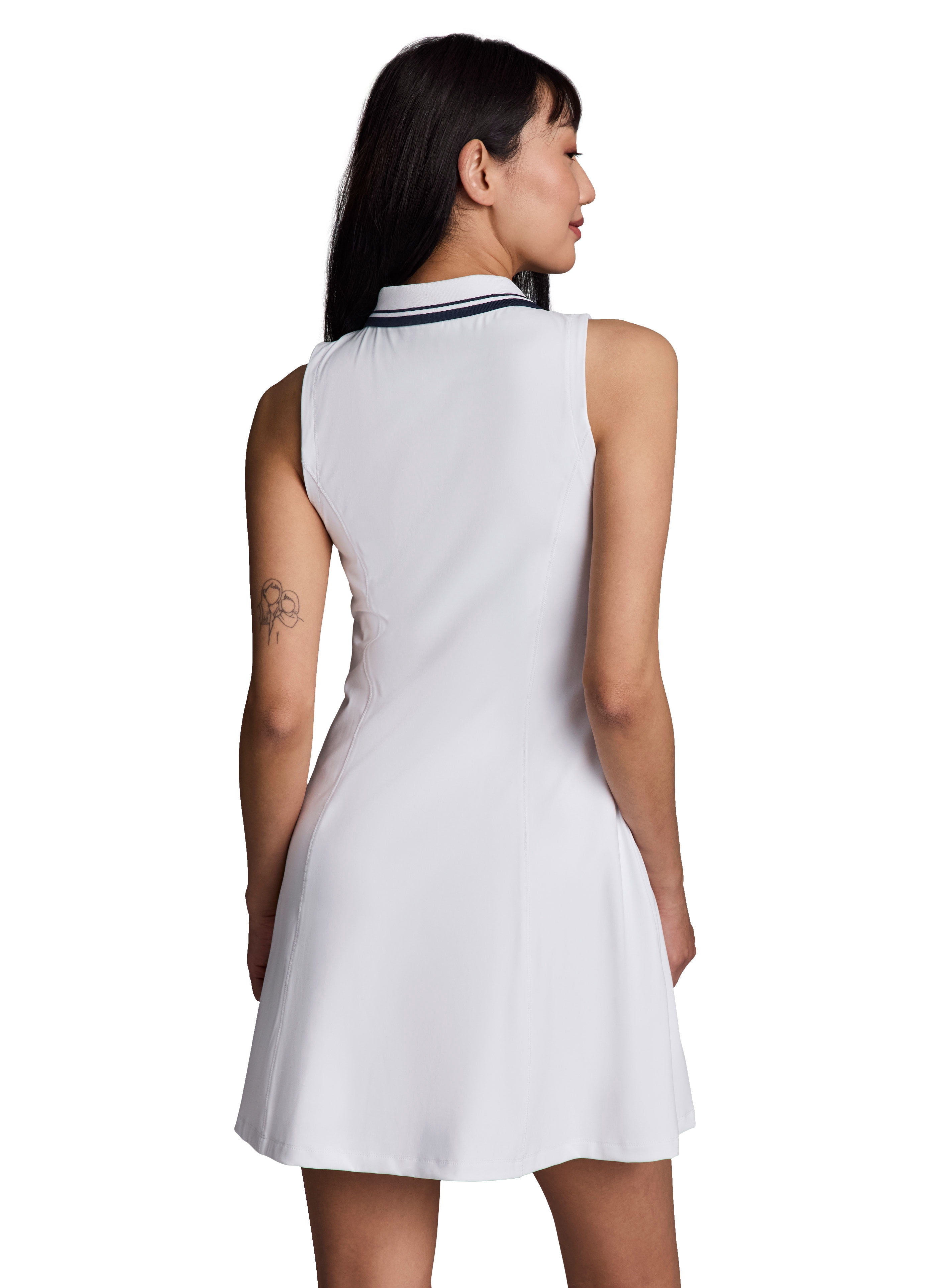 RBX Active Women's Quarter Zip Collared Tennis Dress with Pockets