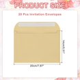 thumbnail image 2 of Uxcell 20 Pcs Invitation Envelopes Self-Seal for A7 Weddings Thank You Card Photos Postcards Brown, 2 of 7