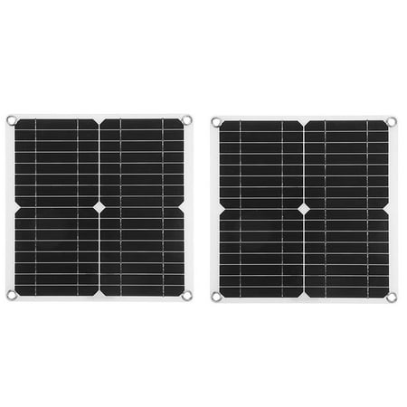 

2X Solar Panel Charger 100W USB DC 18V Flexible Solar Charging Board Car Battery Mobile Phone Solar Charger