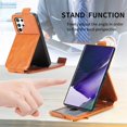 thumbnail image 2 of Zipper Wallet Case for Samsung Galaxy S22 Ultra 5G (Not S22), PU Leather [Card Holder Slot Handbag] with Adjustable Kickstand Flip Phone Cover for Samsung Galaxy S22 Ultra 5G SDLL Orange, 2 of 7