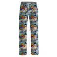 thumbnail image 5 of Lumtrix Christmas Pajamas For Women Casual Xmas Snowman Print Pajamas Bottoms Dressy Casual Elastic Waist Palazzo Pants Fall Pajamas Mint Green L, 5 of 6