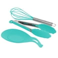thumbnail image 6 of MegaChef Light Teal 12 Piece Silicone Cooking Utensils, 6 of 7