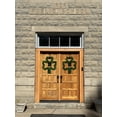 thumbnail image 7 of Northlight LED Lighted Tinsel Shamrock St. Patrick's Day Window Decoration - 25", 7 of 7