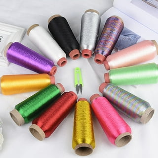 D-groee 1 Roll Embroidery Machine Thread Glow in The Dark Thread 8858.26Ft, 150d/2 Polyester Embroidery Threads for Music Festivals, Parties, Raves
