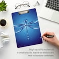 thumbnail image 2 of FMSHPON Dragonfly Dark Blue Clipboard Hardboard Wood Nursing Clip Board and Pull for Standard A4 Letter 13x9 inches, 2 of 2